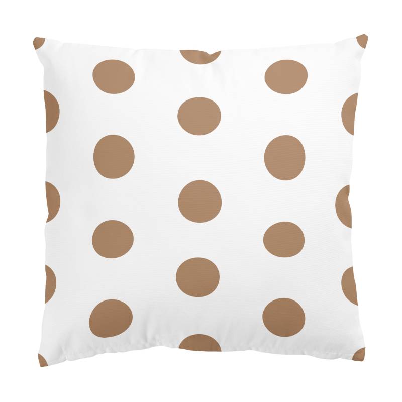 Dekokissen Punkte in Beige