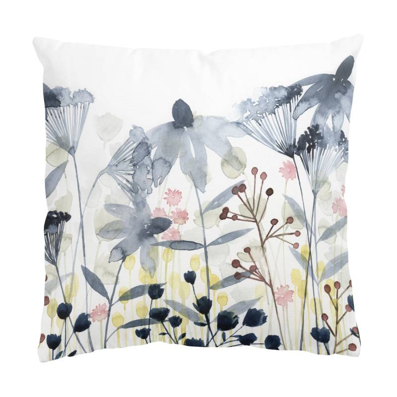 Dekokissen Wildblumen Aquarell II