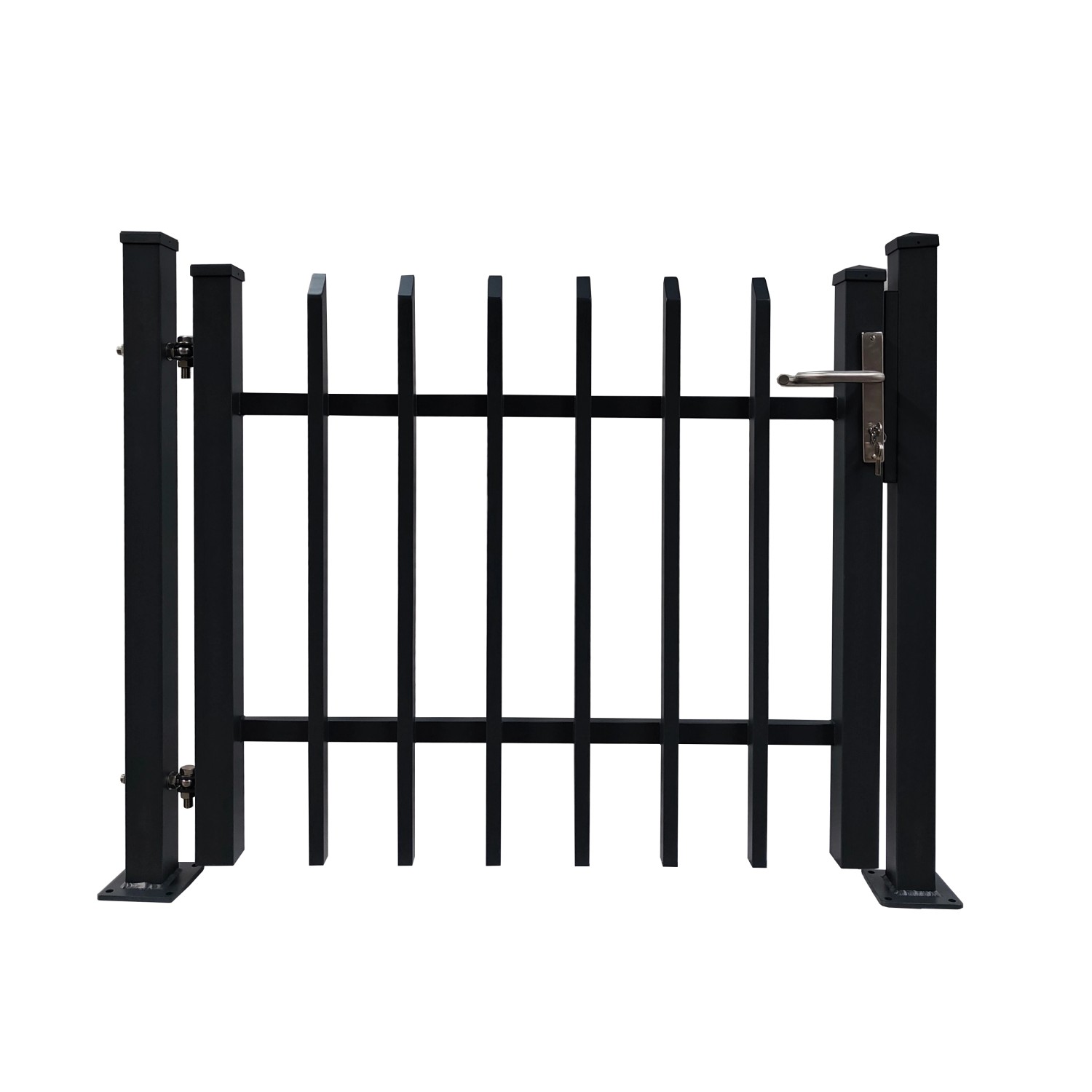 Dekor-Einzeltor Porto mit Bodenplatte zum Aufdübeln 120 cm x 100 cm Anthrazit Dekor-Einzeltor Porto mit Bodenplatte zum Aufdübeln 120 cm x 100 cm Anthrazit