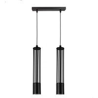 Dekorative Hängelampe Metall GU10 35 cm lang Schwarz von Belis