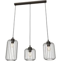 Dekorative Hängelampe Metall Schwarz E27 L:40 cm lang von Emibig