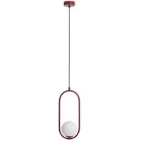 Dekorative Hängelampe Rot B:14 cm E14 Metall Glas Dekorative Hängelampe Rot B:14 cm E14 Metall Glas von ALDEX