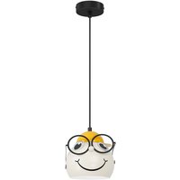 Kinderzimmerlampe Weiß Gelb Ø 16,5 cm Glas Metall Kinderzimmerlampe Weiß Gelb Ø 16,5 cm Glas Metall von Luminex