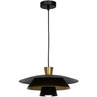 Dekorative Hängelampe Schwarz Gold Ø34 cm E27 Modern von Luminex