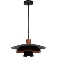 Dekorative Hängelampe Schwarz Kupfer Ø34 cm E27 Modern von Luminex