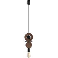 Dekorative Pendelleuchte Holz Metall Ø16 cm rund E27 von Nowodvorski