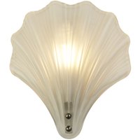 Dekorative Wandlampe Metall Glas T:11 cm IP44 in Silber Dekorative Wandlampe Metall Glas T:11 cm IP44 in Silber von Searchlight