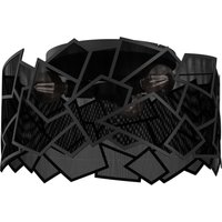 Dekorative Wandlampe Metall Schwarz B:49,5 cm Modern von Luminex
