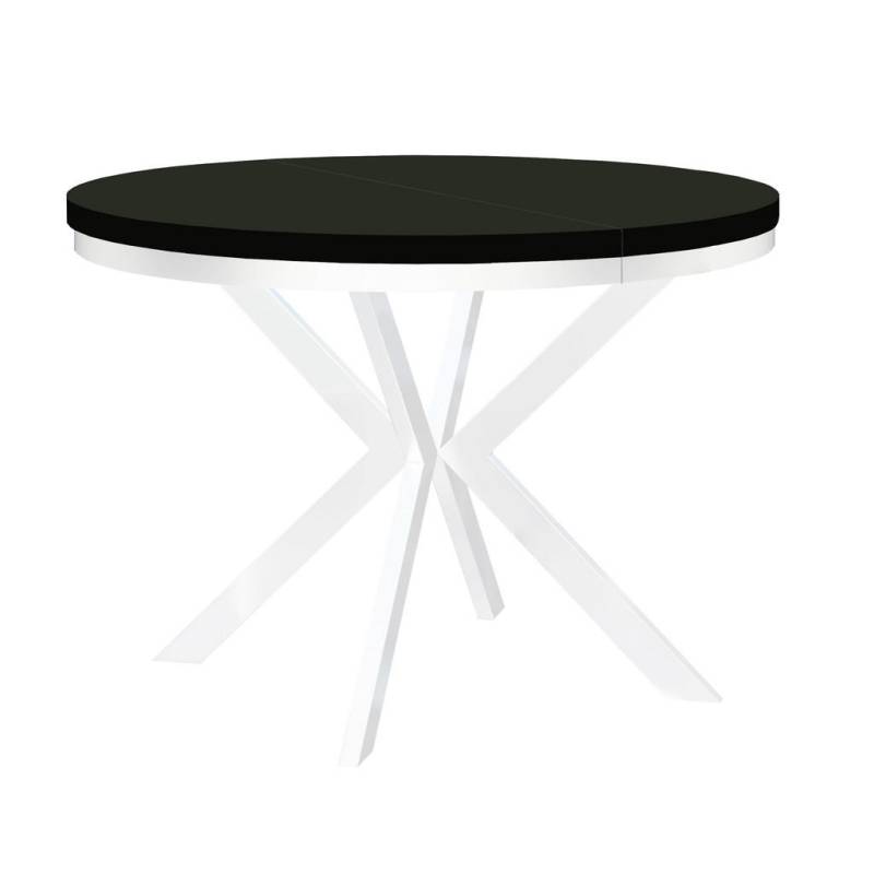 Dekori_Interiors ESSTISCH Schwarz, Weiß