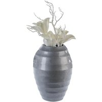 Dekovase HOUSTON 50 cm hoch 1 Stück von Casablanca Silber