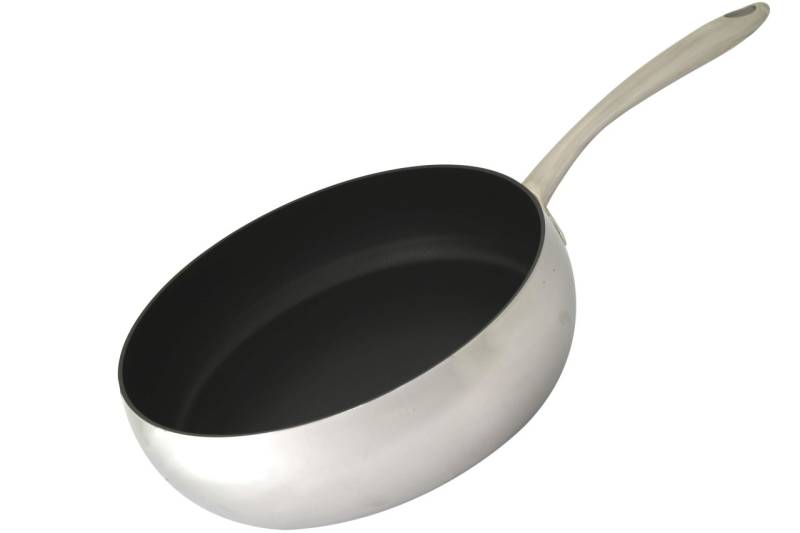 Deluxe Edelstahl Bratpfanne Ø 24 cm PTFE Antihaft Beschichtung Pfanne