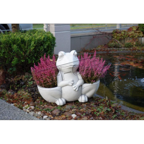 Design Blumentopf Top Pflanz Kübel Gefäß Töpfe Figur Gesicht Skulptur