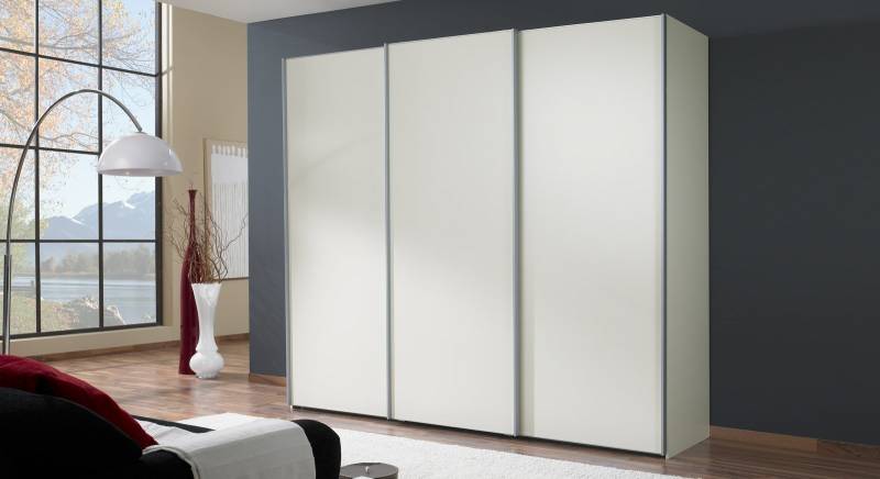 Design Kleiderschrank Laguna - weiß - 4-türig - Breite 330  cm