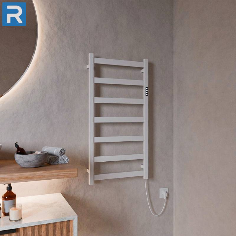 Design Trockenheizkörper Badheizkörper elektrisch weiss glänzend 50 x 100 cm