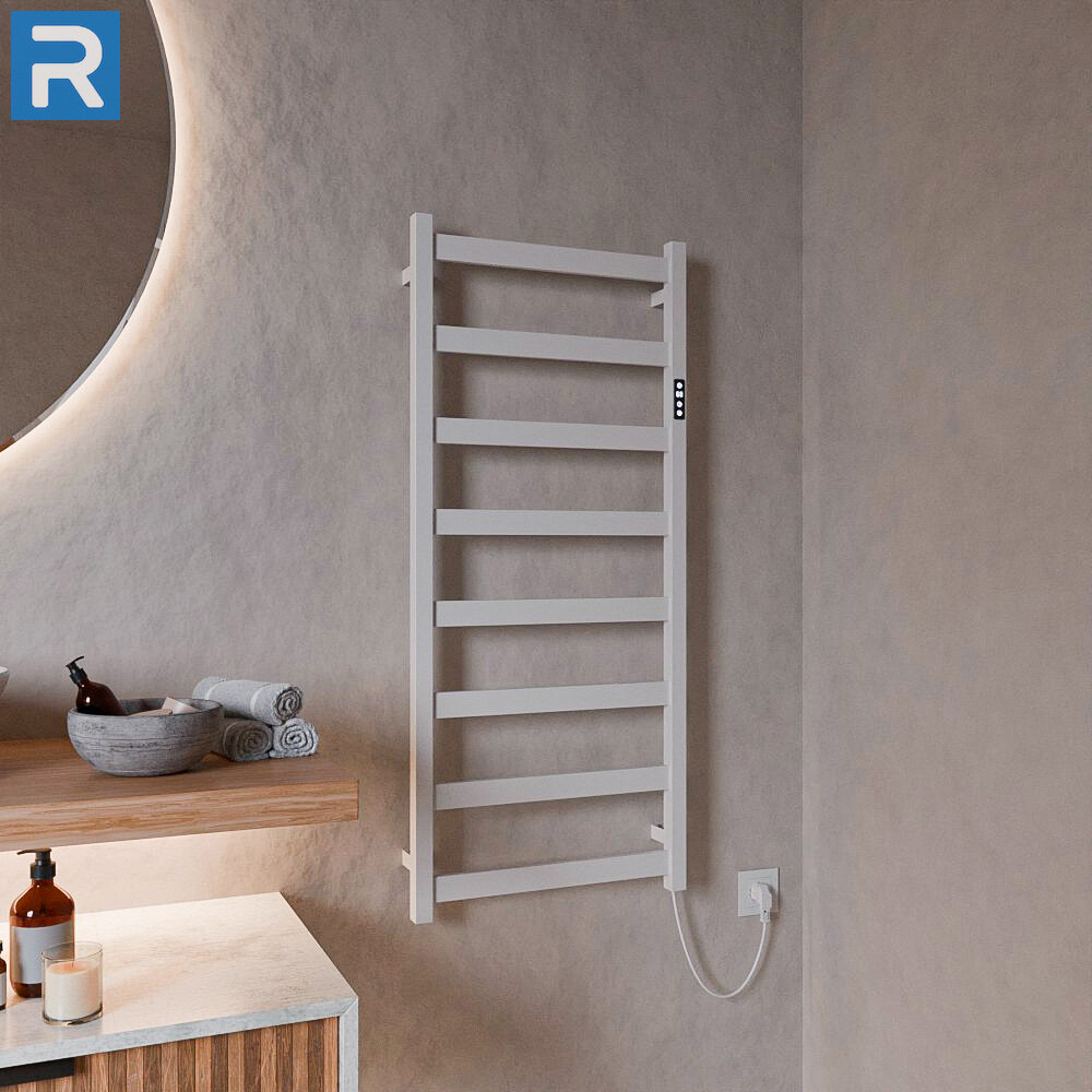 Design Trockenheizkörper Badheizkörper elektrisch weiss glänzend 50 x 115 cm Design Trockenheizkörper Badheizkörper elektrisch weiss glänzend 50 x 115 cm