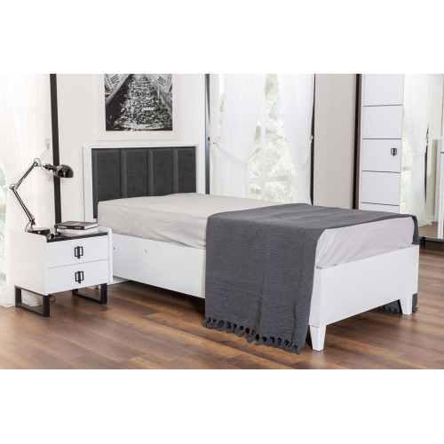 Designer Kinderbett Robustes Holzbett Kinderzimmer Einzel Polsterbetten