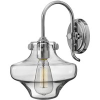 Designer Wandleuchte Glas Metall in Chrom SERENO von ELSTEAD