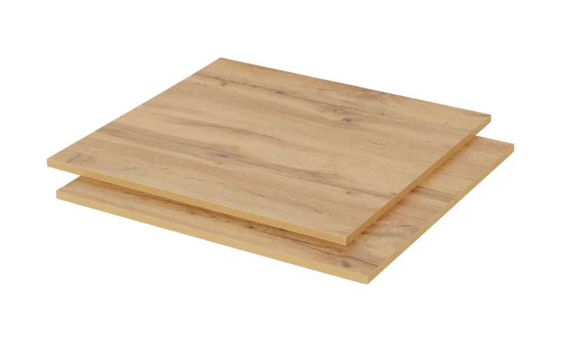 Designrückwand für Highboard  2er-Set  Light Line 10 ¦ holzfarben ¦ Maße (cm): B: 51,3 H: 49,1 T: 1.3 Sonstiges Zubehör - Höffner
