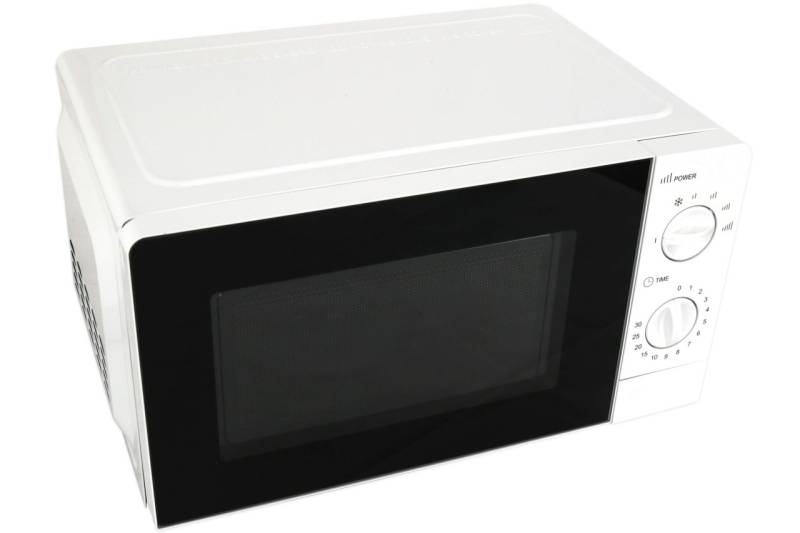 Deski Mikrowelle 20 Liter 700 Watt weiß 6 Stufen Mikrowellengerät