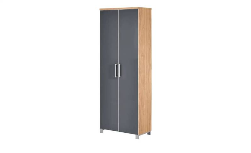 Dielenschrank   ¦ grau ¦ Maße (cm): B: 71 H: 193 T: 37.0 Garderoben & Kleiderstangen > Garderobenschränke - Möbel Kraft