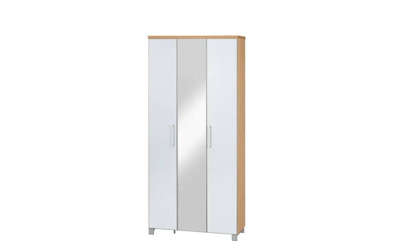 Dielenschrank   ¦ weiß ¦ Maße (cm): B: 90 H: 193 T: 37.0 Garderoben & Kleiderstangen > Garderobenschränke - Möbel Kraft