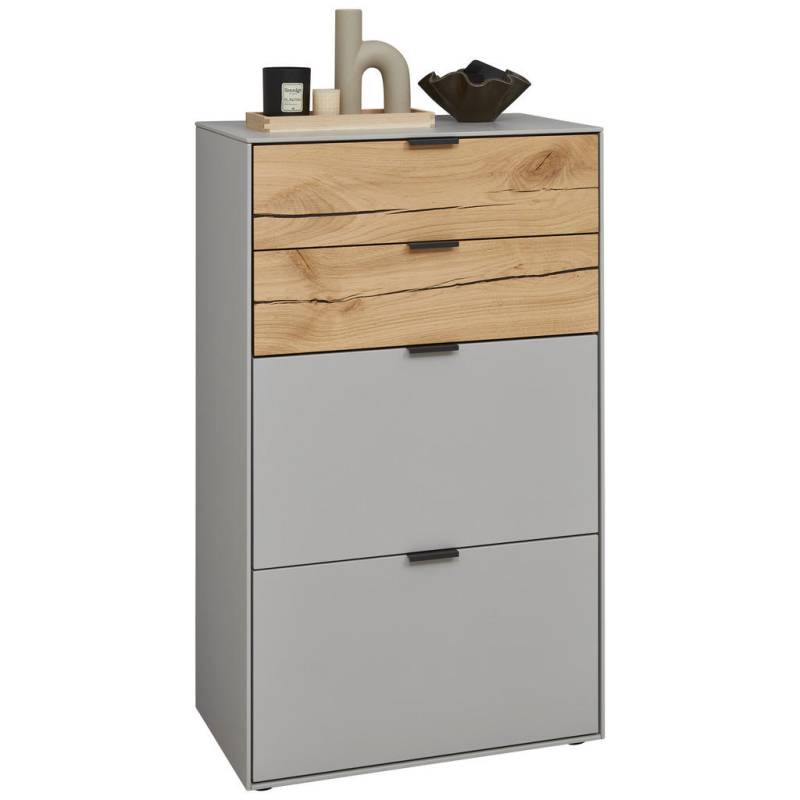 Dieter Knoll SCHUHSCHRANK Eiche, Hellgrau