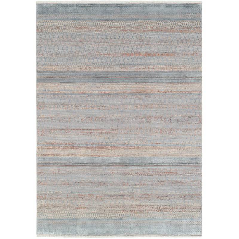 Dieter Knoll WEBTEPPICH Blau, Creme