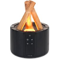 Diffusor für ätherische Öle mit Flammeneffekt, 3-in-1-Luftbefeuchter mit 3 Timern, einstellbarer Helligkeit und automatischer Abschaltung ohne Wasser