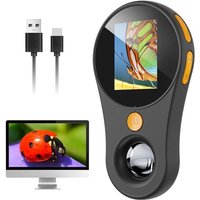 Digital Mikroskope, Mikroskope 2.0' Bildschirm Wiederaufladbares mit 500X Vergrößerung Lupe für Pflanzen Grow mit LED Leuchte Lampe Mini-Taschen für