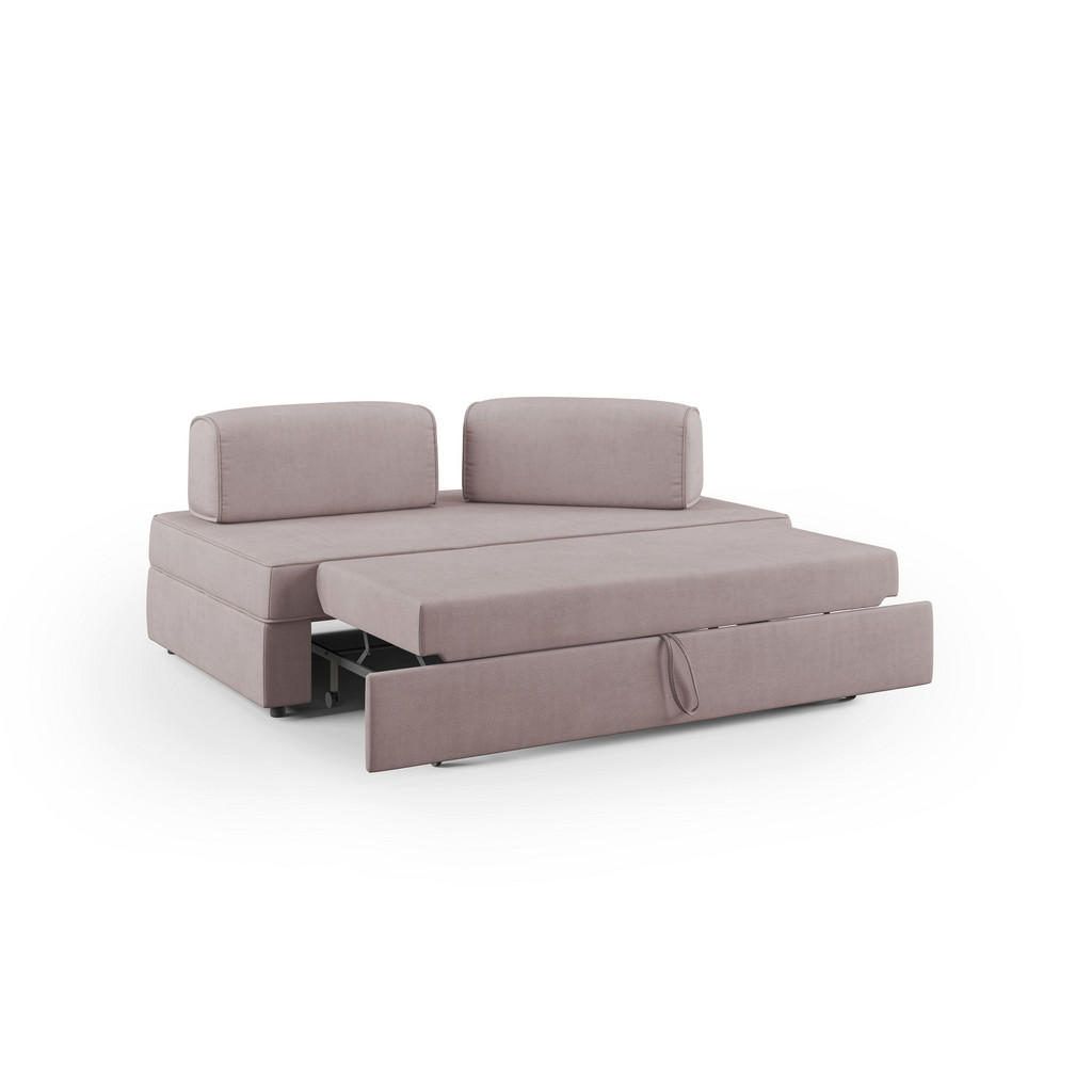 Divani.store Linearsofa, Rosa, Textil, 160x42x105 cm, Wohnzimmer, Sofas & Couches, Sofas Divani.store Linearsofa, Rosa, Textil, 160x42x105 cm, Wohnzimmer, Sofas & Couches, Sofas von Divani.store
