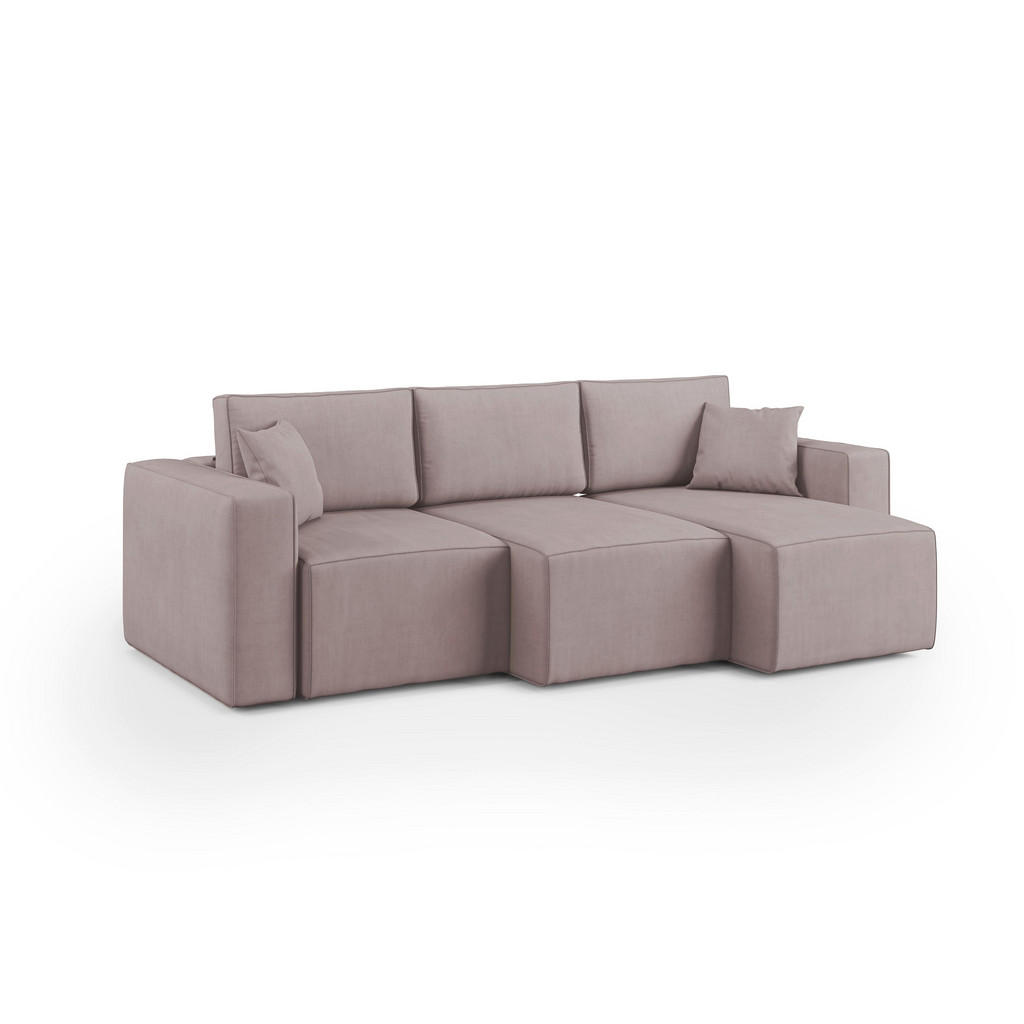 Divani.store Linearsofa, Rosa, Textil, 245x86x99 cm, Wohnzimmer, Sofas & Couches, Sofas Divani.store Linearsofa, Rosa, Textil, 245x86x99 cm, Wohnzimmer, Sofas & Couches, Sofas von Divani.store