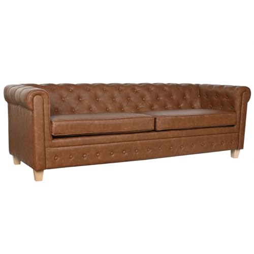 Home ESPRIT 3-Sitzer-Sofa Naturbraun Vintage 218 x 78 x 70 cm - Marke EAN: 8424002105921 Home ESPRIT 3-Sitzer-Sofa Naturbraun Vintage 218 x 78 x 70 cm - Marke EAN: 8424002105921 von Home ESPRIT