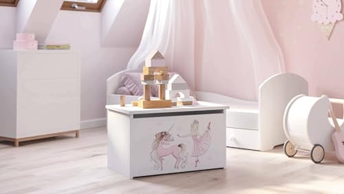 Dmora - Container-Box Bialystok, Mehrzweckbehälter, Containerkoffer, Aufbewahrungskiste, 40x42 h73 cm, Weiß mit Einhorn Dmora - Container-Box Bialystok, Mehrzweckbehälter, Containerkoffer, Aufbewahrungskiste, 40x42 h73 cm, Weiß mit Einhorn von Dmora