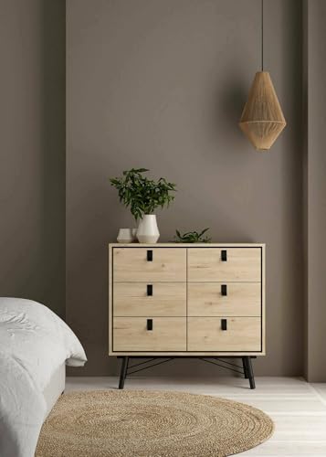 Dmora - Kommode Aurelie, Wohnzimmerbuffet, Wohnzimmer-Sideboard, Moderne Küchen-Speisekammer, 102x40 h95 cm, Eiche Dmora - Kommode Aurelie, Wohnzimmerbuffet, Wohnzimmer-Sideboard, Moderne Küchen-Speisekammer, 102x40 h95 cm, Eiche von Dmora