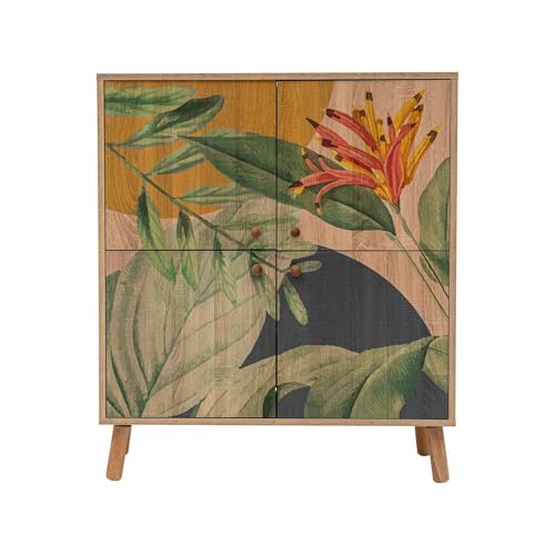 Dmora - Kommode Canopo, Wohnzimmerbuffet, Wohnzimmer-Sideboard, Moderne Küchen-Speisekammer, 95x36 h111 cm, Eiche und Grün Dmora - Kommode Canopo, Wohnzimmerbuffet, Wohnzimmer-Sideboard, Moderne Küchen-Speisekammer, 95x36 h111 cm, Eiche und Grün von Dmora