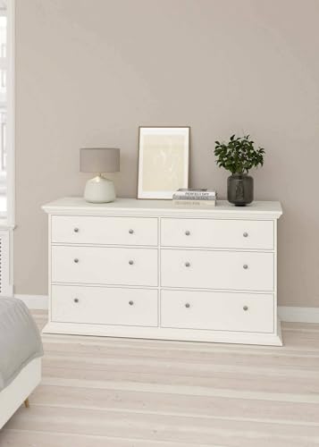 Dmora - Kommode Gladys, Wohnzimmerbuffet, Wohnzimmer-Sideboard, Moderne Küchen-Speisekammer, 163x52 h88 cm, Weiß Dmora - Kommode Gladys, Wohnzimmerbuffet, Wohnzimmer-Sideboard, Moderne Küchen-Speisekammer, 163x52 h88 cm, Weiß