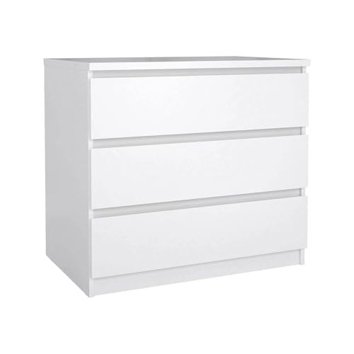 Dmora - Kommode Lilou, Mehrzweckkommode, Schlafzimmerkommode, Schrank mit Schubladen, 77x50 h68 cm, Weiß Dmora - Kommode Lilou, Mehrzweckkommode, Schlafzimmerkommode, Schrank mit Schubladen, 77x50 h68 cm, Weiß