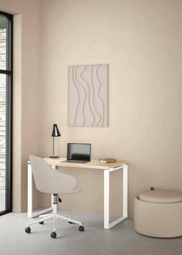 Dmora - Schreibtisch Muriel, Mehrzweckschreibtisch, Bürotisch für PC, Eckschreibtisch, 120x60 h76 cm, Eiche und Weiß Dmora - Schreibtisch Muriel, Mehrzweckschreibtisch, Bürotisch für PC, Eckschreibtisch, 120x60 h76 cm, Eiche und Weiß
