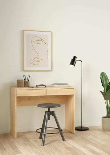 Dmora - Schreibtisch Sabra, Mehrzweckschreibtisch, Bürotisch für PC, Eckschreibtisch, 100x40 h77 cm, Eiche Dmora - Schreibtisch Sabra, Mehrzweckschreibtisch, Bürotisch für PC, Eckschreibtisch, 100x40 h77 cm, Eiche von Dmora