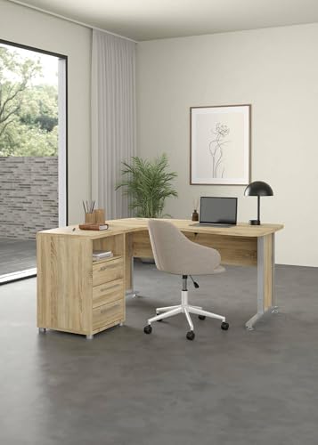 Dmora - Schreibtisch Tatienne, Mehrzweckschreibtisch, Bürotisch für PC, Eckschreibtisch, 159x150 h75 cm, Eiche Dmora - Schreibtisch Tatienne, Mehrzweckschreibtisch, Bürotisch für PC, Eckschreibtisch, 159x150 h75 cm, Eiche