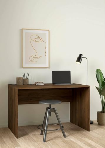 Dmora - Schreibtisch Vianne, Mehrzweckschreibtisch, Bürotisch für PC, Eckschreibtisch, 120x75 h74 cm, Nussbaum Dmora - Schreibtisch Vianne, Mehrzweckschreibtisch, Bürotisch für PC, Eckschreibtisch, 120x75 h74 cm, Nussbaum