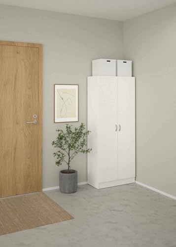 Dmora - Schuhschrank Oceane, Schuhregal, Mehrzweck-Eingangsgarderobe, Möbel für Schuhe, 69x35 h170 cm, Weiß Dmora - Schuhschrank Oceane, Schuhregal, Mehrzweck-Eingangsgarderobe, Möbel für Schuhe, 69x35 h170 cm, Weiß