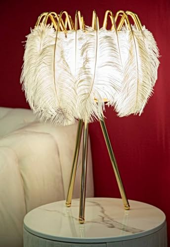 Dmora - Tischlampe Bianco, Schreibtischleuchte, Büroleuchte, Arbeitslampe, 40x40 h60 cm, Weiß und Gold