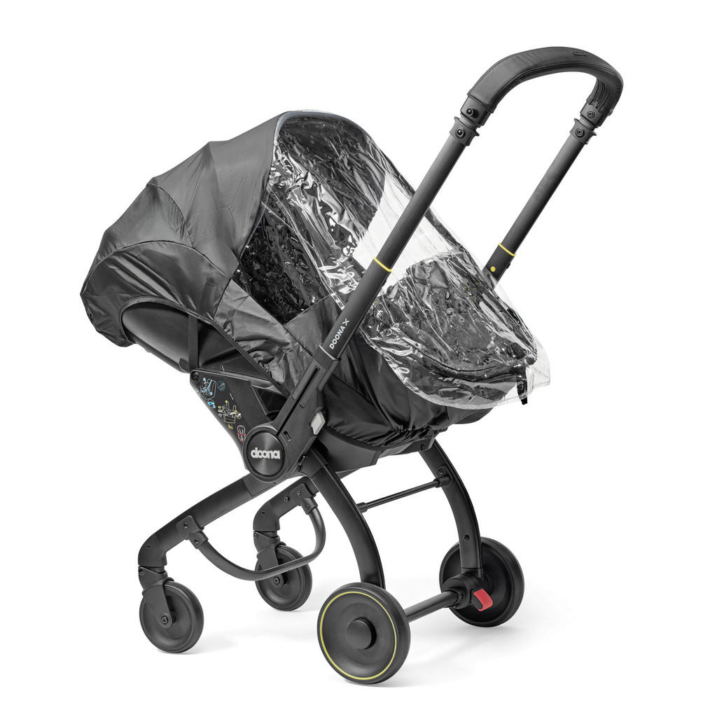 Doona Regenverdeck Doona X, Transparent, Kunststoff, 42x93 cm, Baby on Tour, Kinderwagen, Kinderwagen-Zubehör, Regenschutz Kinderwagen von Doona