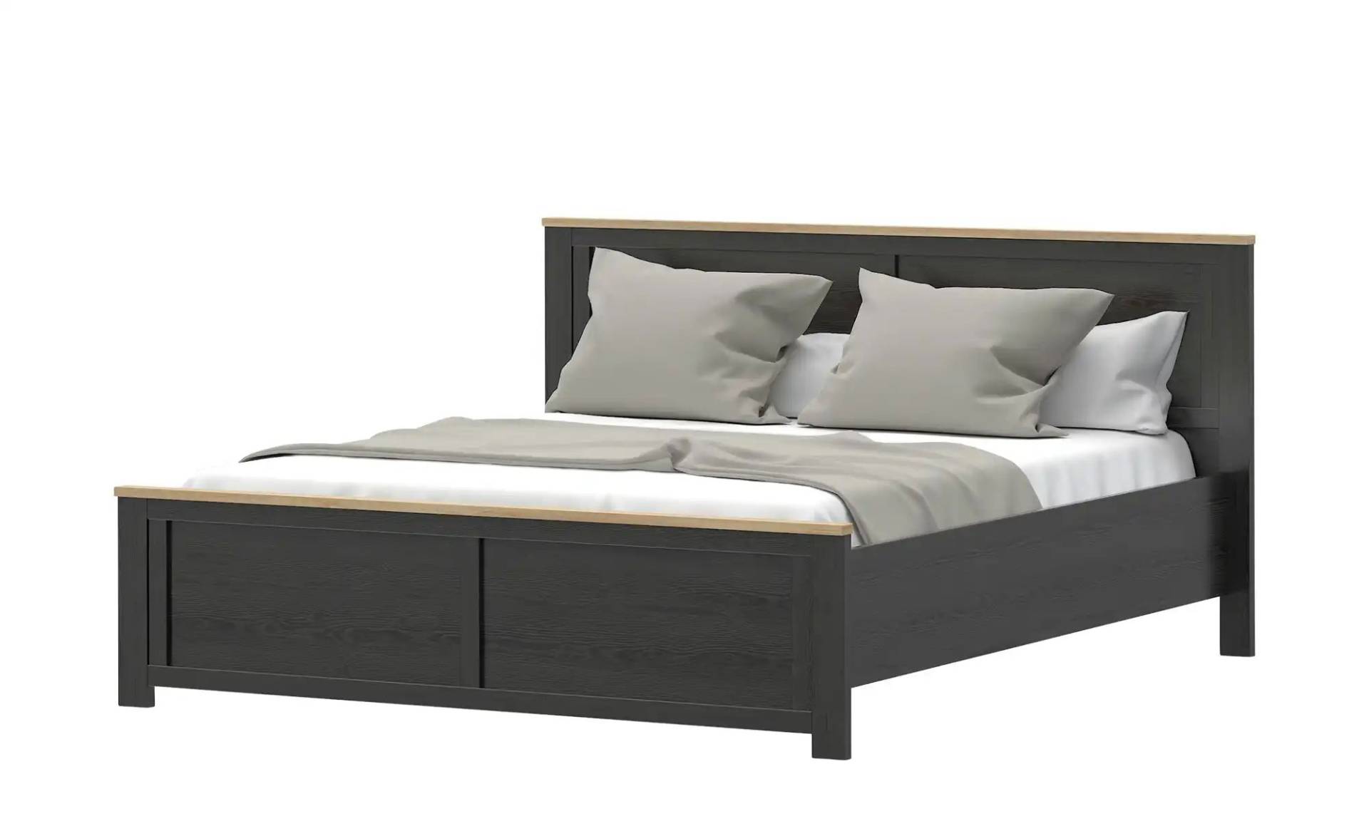 Doppelbett  Toneo ¦ schwarz ¦ Maße (cm): B: 198 H: 103 Betten > Bettgestelle - Höffner