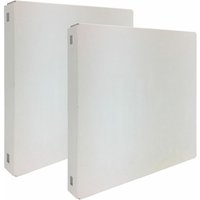 Proregal Doppelpack 2x Memoboard aus Stahl geschlossen HxBxT 30x30x3,5cm Weiß Wandtafel Trägersystem - Weiß von PROREGAL - ZERTIFIZIERTE QUALITÄTSPRODUKTE