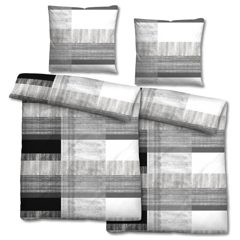 Doppelpack Mikrofaser Bettwäsche 155 x 220 + 80 x 80 cm