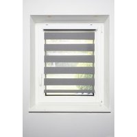 Doppelrollo mit Blende grau B/L: ca. 60x160 cm von XXXL