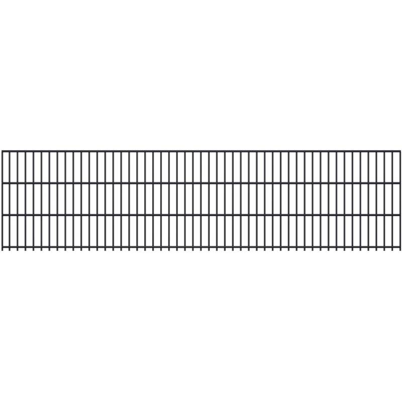 Doppelstabmatte 6/5/6 mm Anthrazit 250 cm x 63 cm
