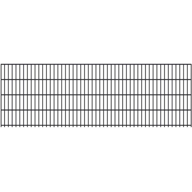 Doppelstabmatte 6/5/6 mm Anthrazit 250 cm x 83 cm